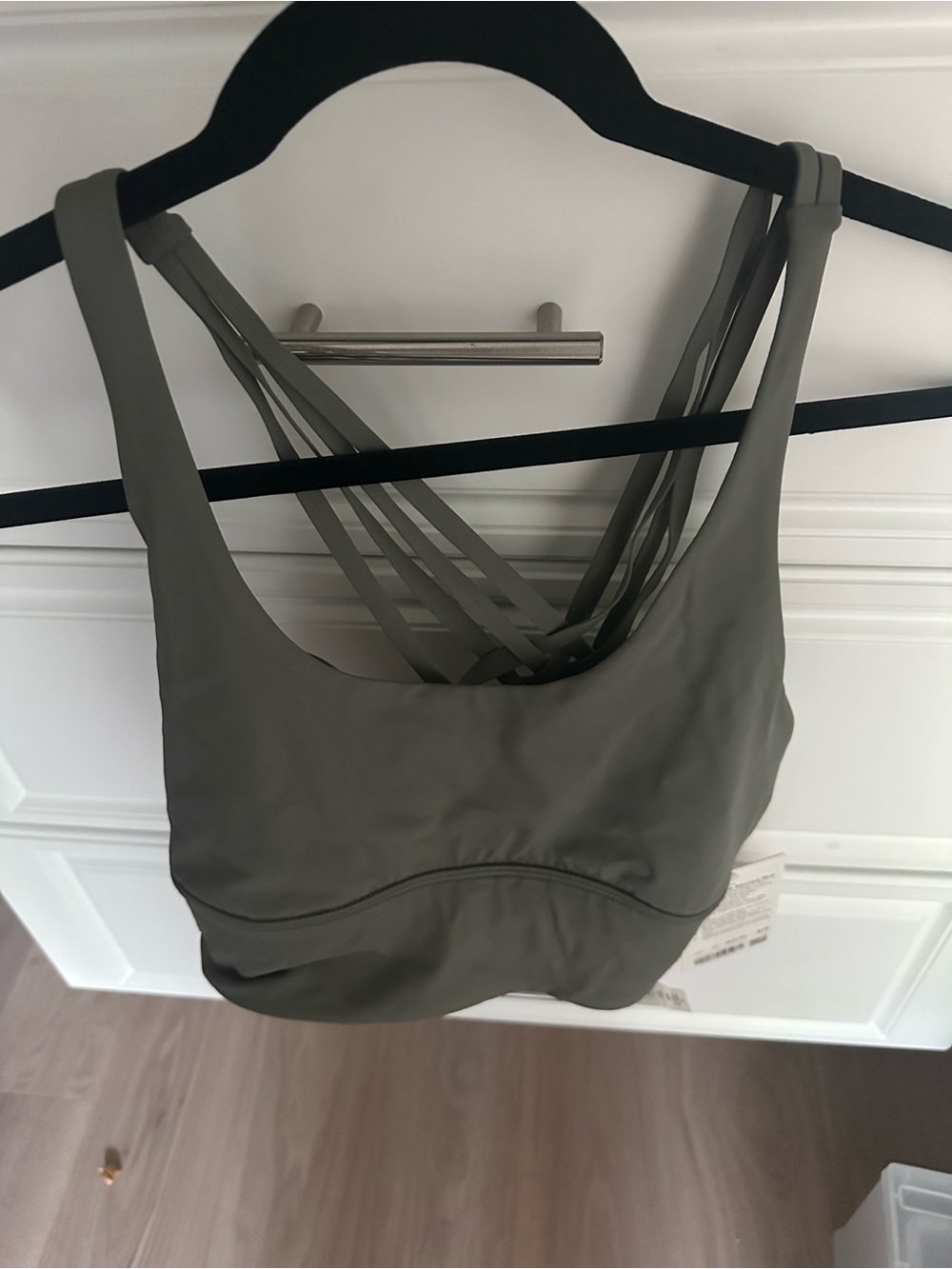 lululemon athletica Olive Green Strappy Sports Bra